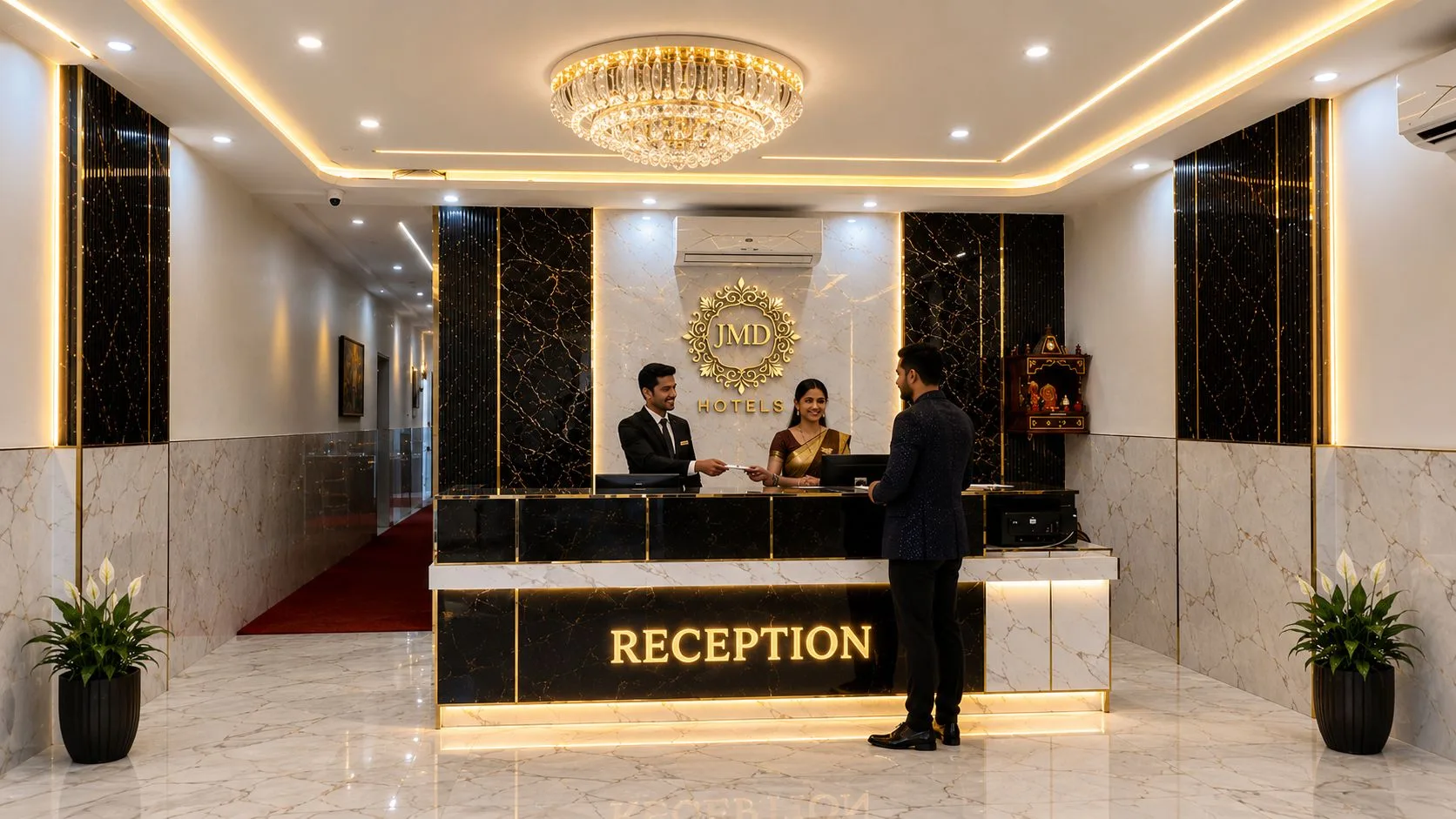 Hotel Aerovilla reception