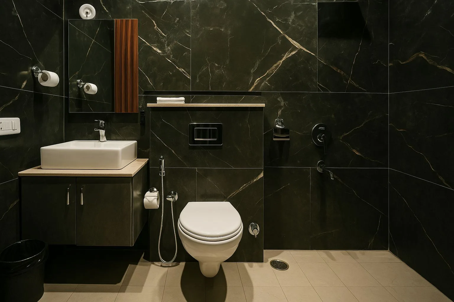Hotel Palm View — Guest Bathroom